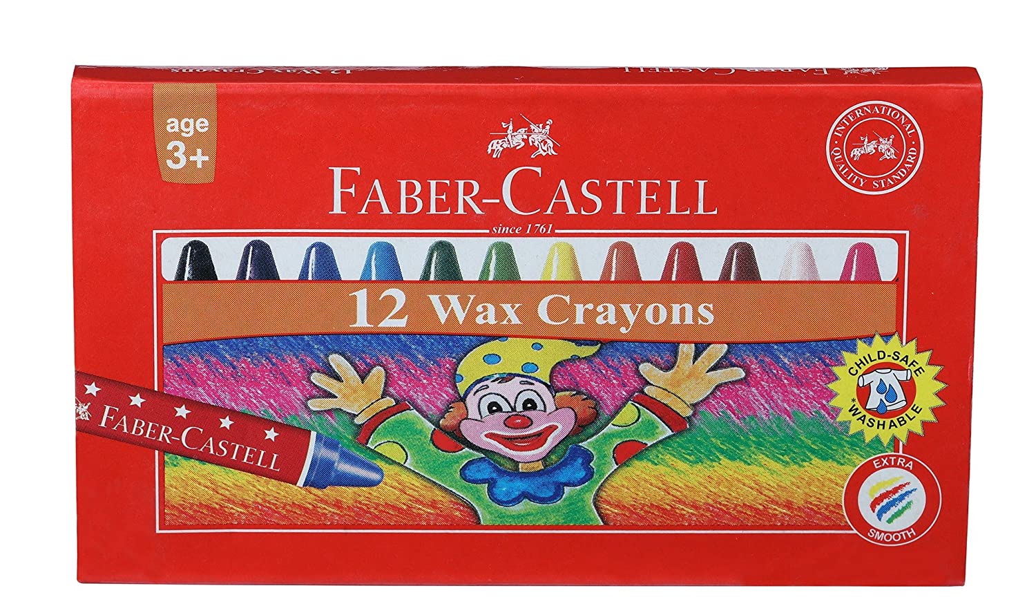 Faber-Castell Erasable Crayon Tin Set Pack of 12 (Assorted) 