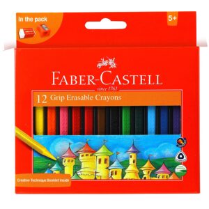Erasable Plastic Crayon Set Better Grip And Control Assorted 70mm Pack of 15 